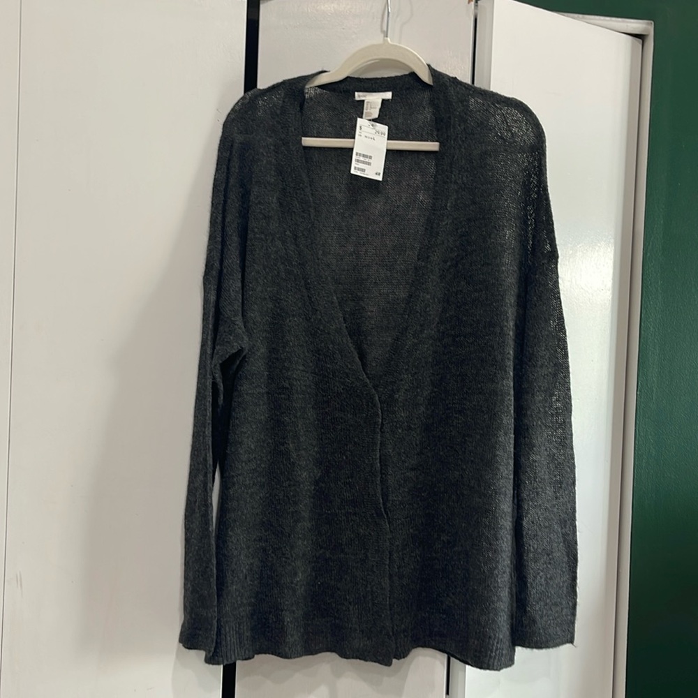 H&M Basic Dark Grey Cardigan